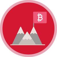 Peak Peak Flat Multi Circle Icon vector
