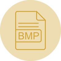 BMP File Format Line Yellow Circle Icon vector