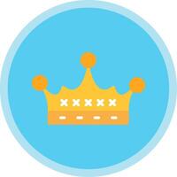 Bitcoin Here Flat Multi Circle Icon vector