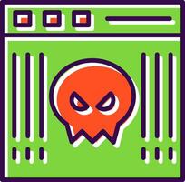 Malware filled Design Icon vector