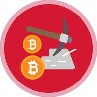 Mining Mining Flat Multi Circle Icon vector