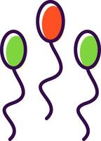 Sperm filled Design Icon vector