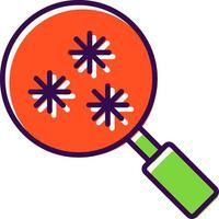 Virus Scan filled Design Icon vector