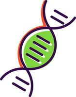 DNA filled Design Icon vector