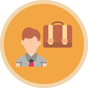 Engineering Team Flat Multi Circle Icon vector