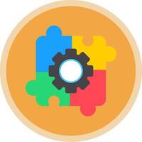 Fossil Fuels Flat Multi Circle Icon vector