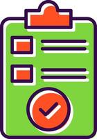 Check In filled Design Icon vector