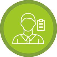 Manager Line Multi Circle Icon vector