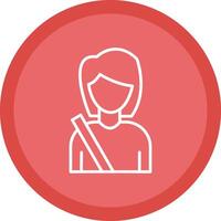 Passenger Line Multi Circle Icon vector
