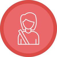 Passenger Line Multi Circle Icon vector