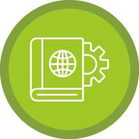 Educational Technology Line Multi Circle Icon vector