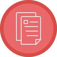 Document Line Multi Circle Icon vector