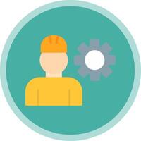 Engineering Flat Multi Circle Icon vector