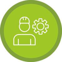 Engineering Line Multi Circle Icon vector