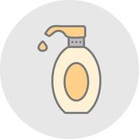 Lotion Line Filled Light Icon vector