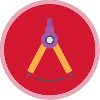 Dividers Flat Multi Circle Icon vector