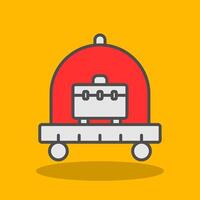 Cart Filled Shadow Icon vector