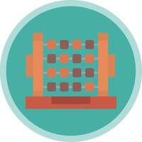 Abacus Flat Multi Circle Icon vector