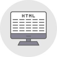 Web Development Line Filled Light Icon vector