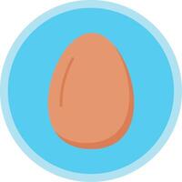 Egg Flat Multi Circle Icon vector