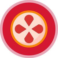 Grapefruit Flat Multi Circle Icon vector