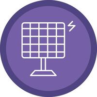 Solar Energy Line Multi Circle Icon vector