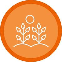 Agricultural Automationc Line Multi Circle Icon vector
