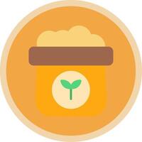 Fertilizer Flat Multi Circle Icon vector