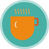 Hot Beverage Flat Multi Circle Icon vector