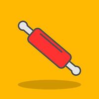 Rolling Pin Filled Shadow Icon vector