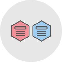 Infographic Elements Line Filled Light Icon vector