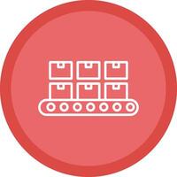 Conveyor Line Multi Circle Icon vector