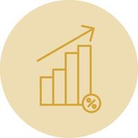 interesar Velocidad línea amarillo circulo icono vector