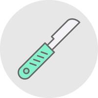 Scalpel Line Filled Light Icon vector