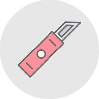 Cutters Line Filled Light Icon vector