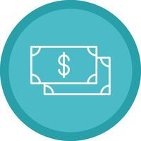 Payment Line Multi Circle Icon vector