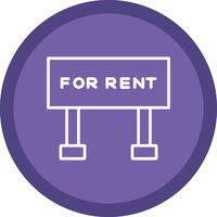 For Rent Line Multi Circle Icon vector