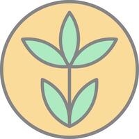 Farm Growth Line Filled Light Icon vector