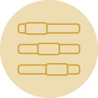 Progress Bar Line Yellow Circle Icon vector