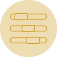 Progress Bar Line Yellow Circle Icon vector