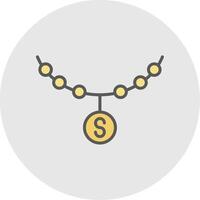 Bling Line Filled Light Icon vector