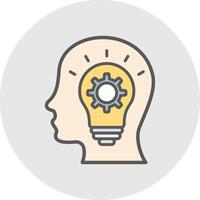 Knowledge Line Filled Light Icon vector