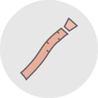 Miswak Line Filled Light Icon vector