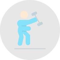 Exercise Line Filled Light Icon vector