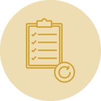 Sprint Line Yellow Circle Icon vector