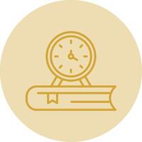 Punctuation Line Yellow Circle Icon vector