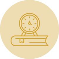 Punctuation Line Yellow Circle Icon vector