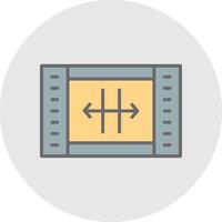 Resize Line Filled Light Icon vector