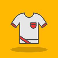 Shirt Filled Shadow Icon vector
