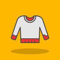 Jumper Filled Shadow Icon vector